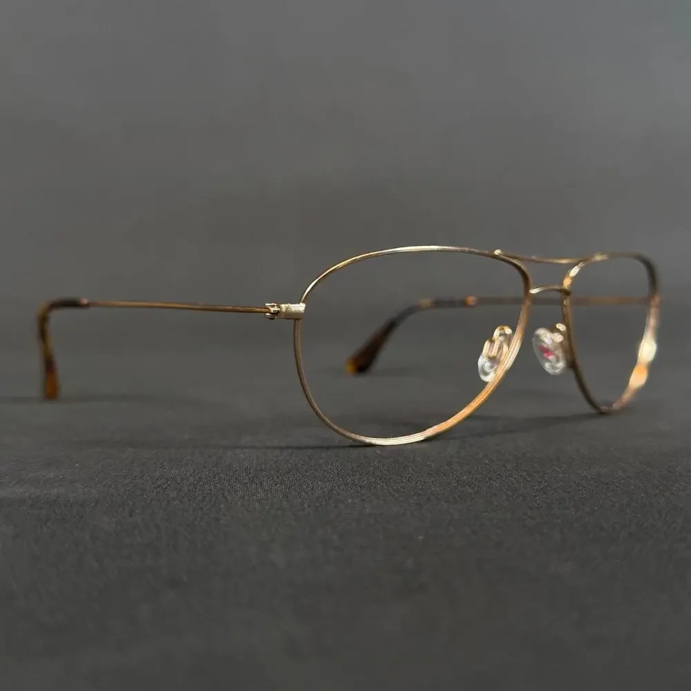 Maui Jim Sea House MJ772-16 60/15-143 Gold Titanium Aviator Eyeglasses OnlyFrame